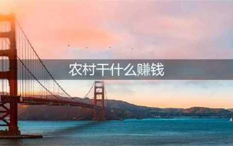 当前在农村干什么挣钱，这些项目建议参考(农村干什么赚钱)