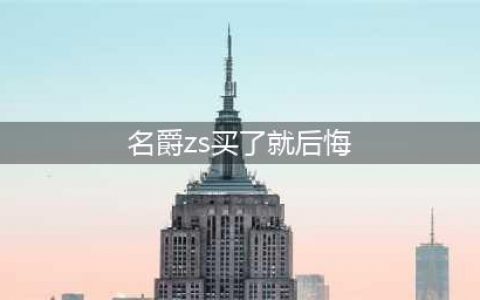车主有话说之——刚买一年的名爵ZS让我烦恼。(名爵zs买了就后悔)