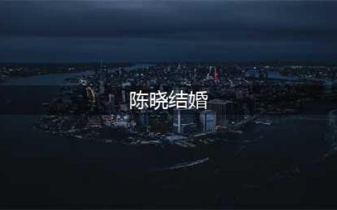 生日当天和陈妍希登记结婚！陈晓亲自回应：我们生活得很幸福(陈晓结婚)