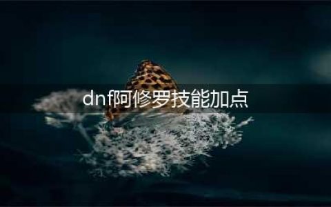 dnf阿修罗技能怎么加点 阿修罗技能加点推荐